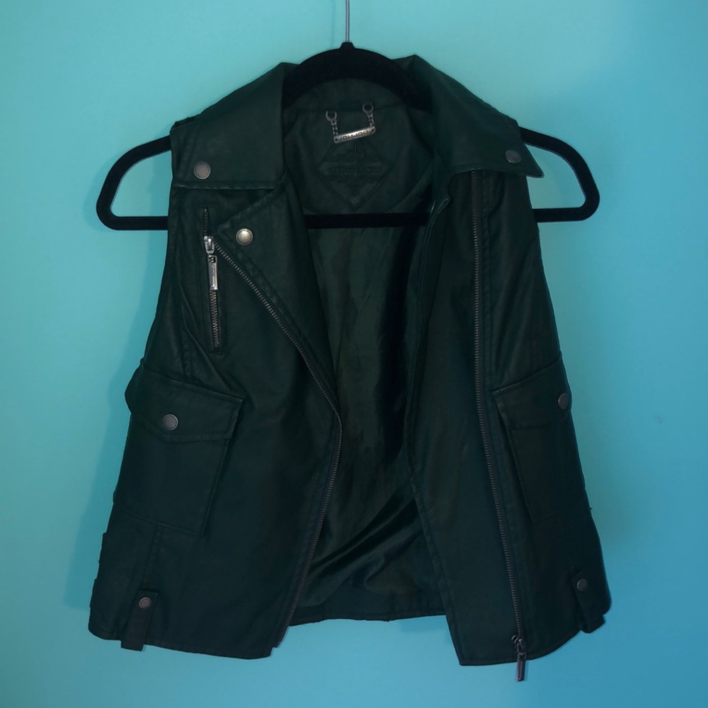 Green Leather Vest
